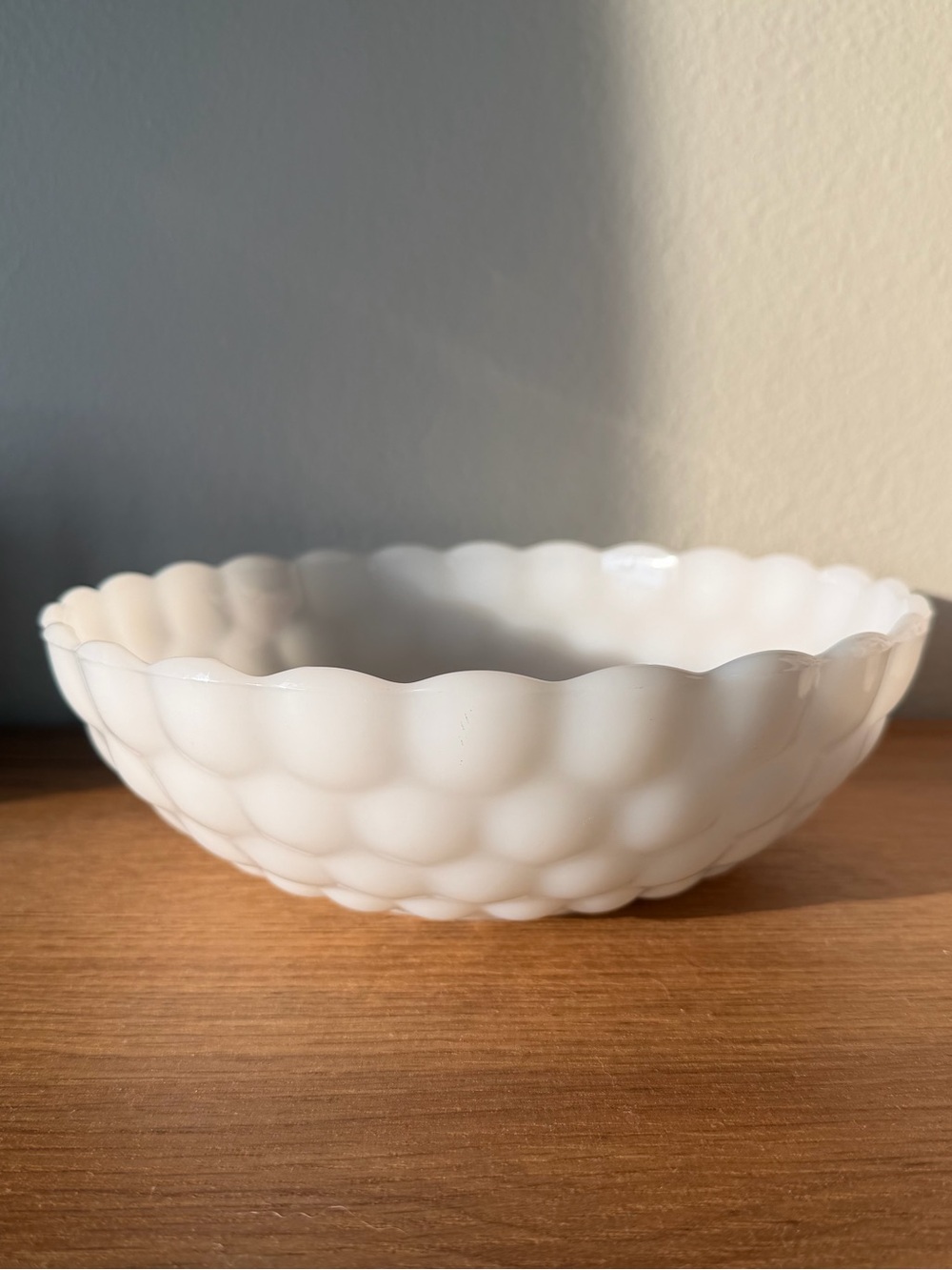 Anchor Hocking Milk Glass Bubble Bowl